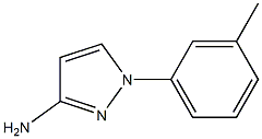 1-(3-Methylphenyl)-1H-pyrazol-3-amine Struktur