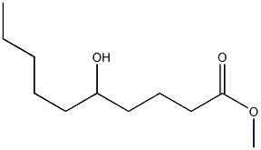 5-Hydroxycapric acid methyl ester Struktur