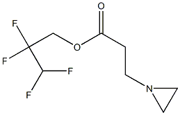 1-Aziridinepropionic acid 2,2,3,3-tetrafluoropropyl ester Struktur