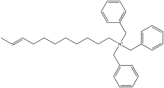 (9-Undecenyl)tribenzylaminium Struktur