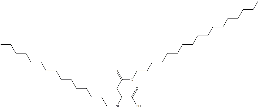 2-Pentadecylamino-3-(heptadecyloxycarbonyl)propionic acid Struktur