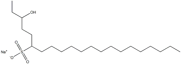 3-Hydroxyhenicosane-6-sulfonic acid sodium salt Struktur