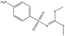 N-[(4-Aminophenyl)sulfonyl]imidodithiocarbonic acid dimethyl ester Struktur