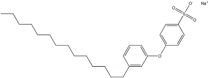 4-(3-Tetradecylphenoxy)benzenesulfonic acid sodium salt Struktur