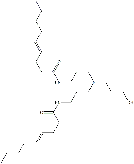 N,N'-[3-Hydroxypropyliminobis(3,1-propanediyl)]bis(4-nonenamide) Struktur