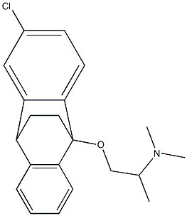 2-Chloro-10-[2-(dimethylamino)propoxy]-9,10-dihydro-9,10-ethanoanthracene Struktur