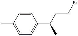 (-)-p-[(R)-3-Bromo-1-methylpropyl]toluene Struktur