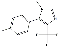 1-Methyl-4-trifluoromethyl-5-(4-methylphenyl)-1H-imidazole Struktur