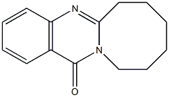 6,7,8,9,10,11-Hexahydro-13H-azocino[2,1-b]quinazolin-13-one Struktur