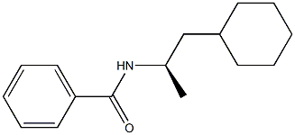 (-)-N-[(R)-2-Cyclohexyl-1-methylethyl]benzamide Struktur