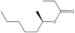 (-)-Propionic acid (R)-1-methylhexyl ester Struktur