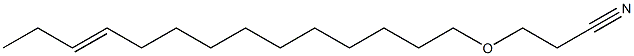 3-(11-Tetradecenyloxy)propionitrile Struktur