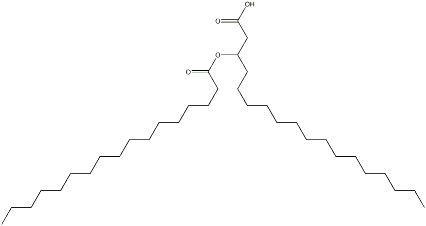 3-Heptadecanoyloxyoctadecanoic acid Struktur