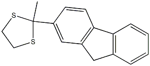 2-(9H-Fluoren-2-yl)-2-methyl-1,3-dithiolane Struktur