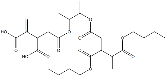 4,4'-[1,2-Dimethylethylenebis(oxycarbonyl)]bis(1-butene-2,3-dicarboxylic acid dibutyl) ester Struktur