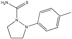 (Tetrahydro-2-(4-methylphenyl)-1H-pyrazole)-1-carbothioamide Struktur