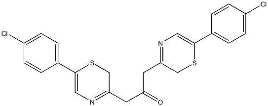 6-(4-Chlorophenyl)-2H-1,4-thiazin-3-yl(methyl) ketone Struktur