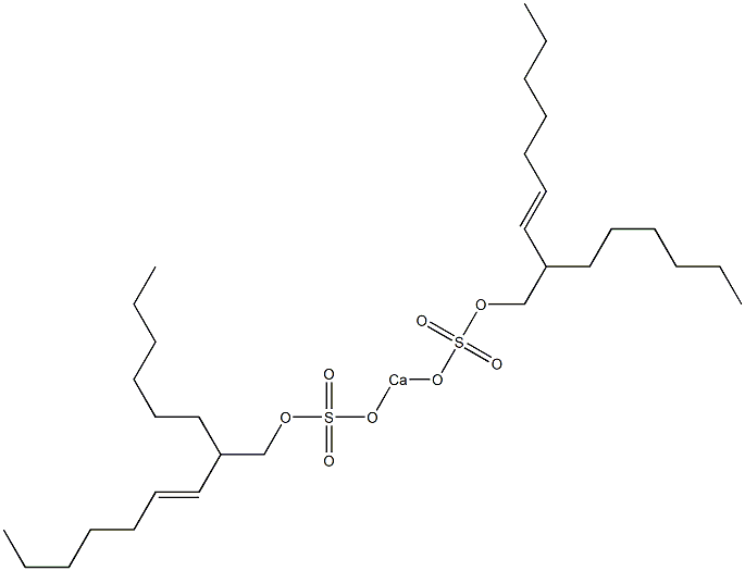 Bis(2-hexyl-3-nonenyloxysulfonyloxy)calcium Struktur