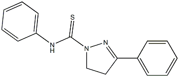 4,5-Dihydro-3,N-diphenyl-1H-pyrazole-1-carbothioamide Struktur