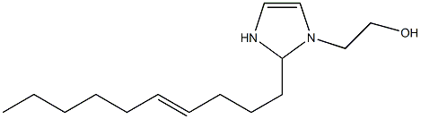 2-(4-Decenyl)-4-imidazoline-1-ethanol Struktur