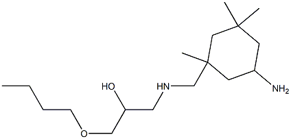 3-[[N-(2-Hydroxy-3-butoxypropyl)amino]methyl]-3,5,5-trimethylcyclohexylamine Struktur