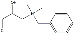 N-(3-Chloro-2-hydroxypropyl)-N,N-dimethylbenzenemethanaminium Struktur