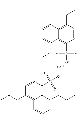 Bis(4,8-dipropyl-1-naphthalenesulfonic acid)calcium salt Struktur