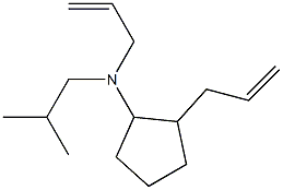 2-(2-Propenyl)-N-(2-propenyl)-N-isobutylcyclopentanamine Struktur