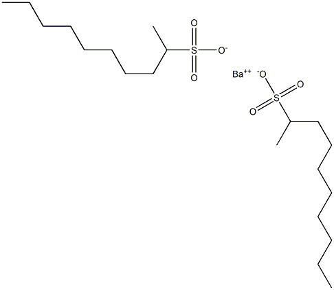 Bis(decane-2-sulfonic acid)barium salt Struktur