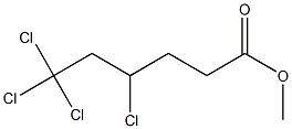 4,6,6,6-Tetrachlorohexanoic acid methyl ester Struktur