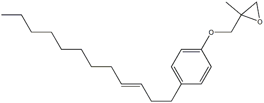 4-(3-Dodecenyl)phenyl 2-methylglycidyl ether Struktur