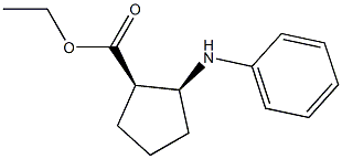 (1R,2S)-2-(Phenylamino)cyclopentane-1-carboxylic acid ethyl ester Struktur