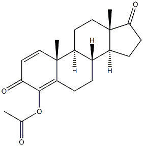 4-(Acetoxy)androsta-1,4-diene-3,17-dione Struktur