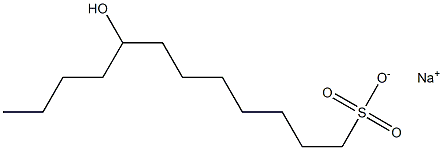 8-Hydroxydodecane-1-sulfonic acid sodium salt Struktur