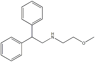 N-(2-Methoxyethyl)-2,2-diphenylethan-1-amine Struktur