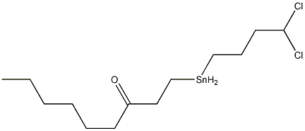 1-(Dichlorobutylstannyl)-3-nonanone Struktur