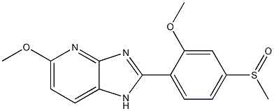 5-Methoxy-2-(2-methoxy-4-methylsulfinylphenyl)-1H-imidazo[4,5-b]pyridine Struktur