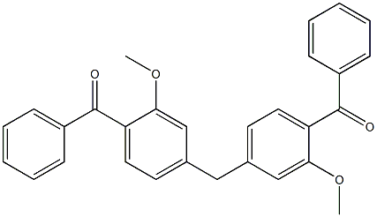 4,4''-Methylenebis(2-methoxybenzophenone) Struktur