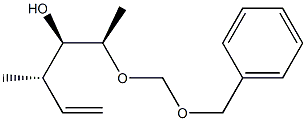 (2R,3R,4S)-2-(Benzyloxymethoxy)-4-methyl-5-hexen-3-ol Struktur