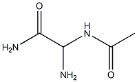 Amino(acetylamino)acetamide Struktur