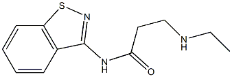 N-(1,2-Benzisothiazol-3-yl)-3-ethylaminopropanamide Struktur