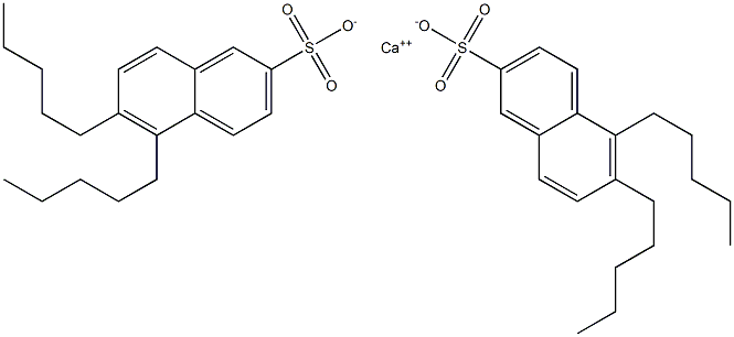 Bis(5,6-dipentyl-2-naphthalenesulfonic acid)calcium salt Struktur