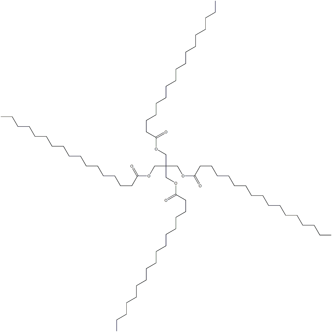 2,2-Bis[(heptadecanoyloxy)methyl]-1,3-propanediol diheptadecanoate Struktur