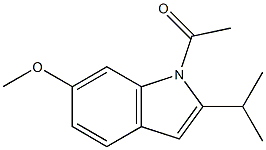 1-Acetyl-6-methoxy-2-isopropyl-1H-indole Struktur