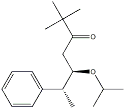 (5R,6R)-5-Isopropyloxy-2,2-dimethyl-6-phenyl-3-heptanone Struktur