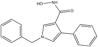 1-Benzyl-3-hydroxyaminocarbonyl-4-phenyl-1H-pyrrole Struktur