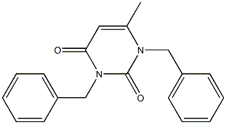 1,3-Dibenzyl-6-methyluracil Struktur