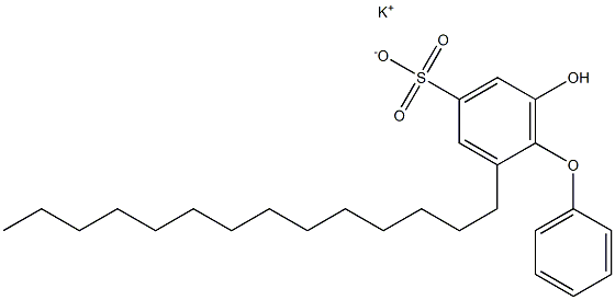 6-Hydroxy-2-tetradecyl[oxybisbenzene]-4-sulfonic acid potassium salt Struktur