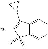 3-(1-Aziridinyl)-2-chlorobenzo[b]thiophene 1,1-dioxide Struktur