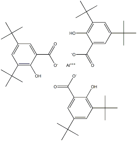 Tris(3,5-di-tert-butylsalicylic acid)aluminum salt Struktur